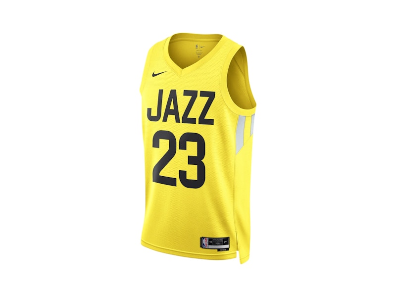 Nike Lauri Markkanen Utah Jazz Dri-Fit Jersey Yellow
