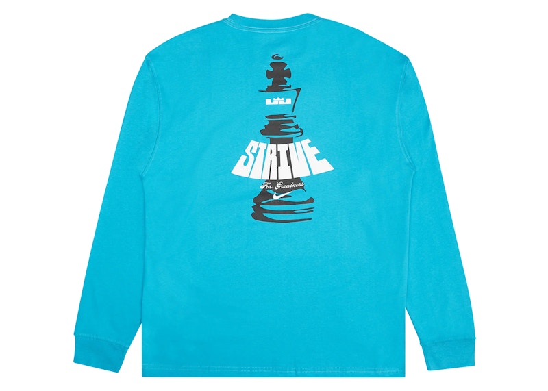 Nike LeBron James Basketball Loose Fit L/S T-shirt Blue