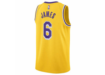 Nike LeBron James Lakers Icon Edition Jersey Yellow/Purple
