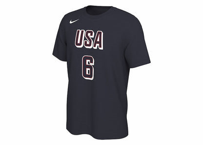 Nike LeBron James USA Basketball T-shirt College Navy
