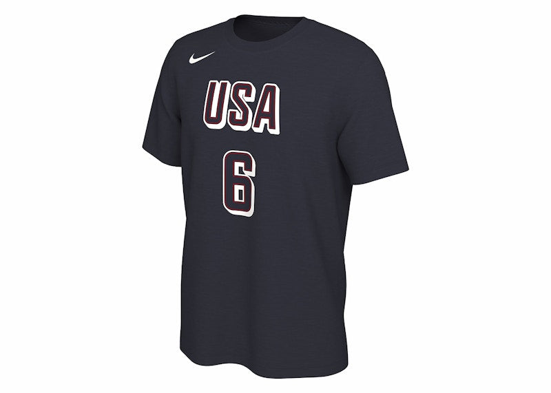 Nike LeBron James USA Basketball T-shirt College Navy