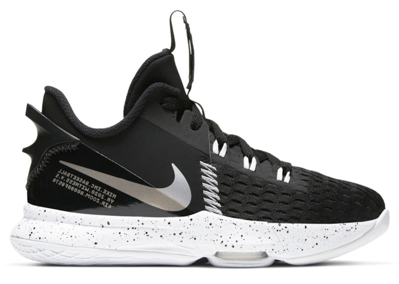 Nike LeBron Witness 5 Black Metallic Silver (GS)