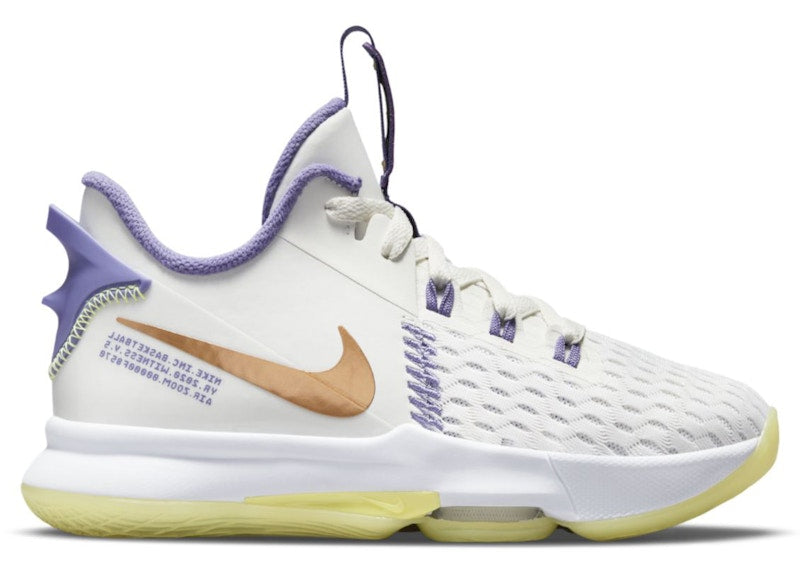 Nike LeBron Witness 5 White Light Zitron (GS)