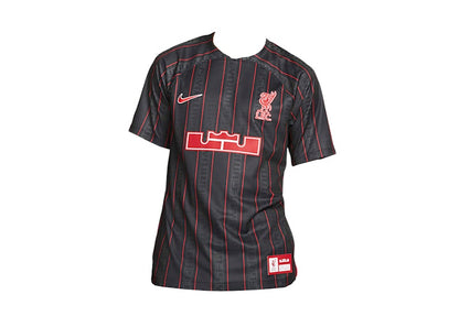 Nike LeBron x Liverpool F.C. Dri-FIT Stadium Soccer Jersey (Asia Sizing) Anthracite/Gym Red