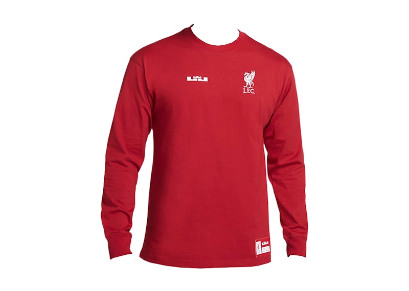 Nike LeBron x Liverpool F.C. Long-Sleeve Max90 T-shirt (Asia Sizing) Tough Red