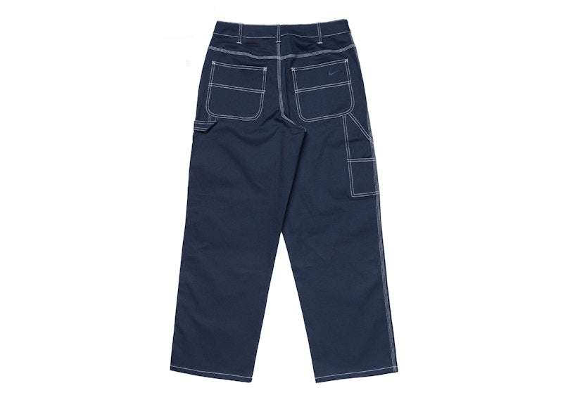 Nike Life Carpenter Denim Straight Cargo Pants Navy
