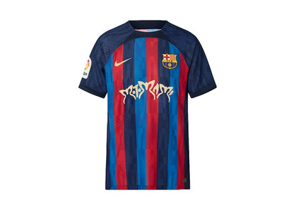 Nike Limited Edition FC Barcelona Men’s First Team Rosalia Motomami 22/23 Home Jersey Blue/Scarlet