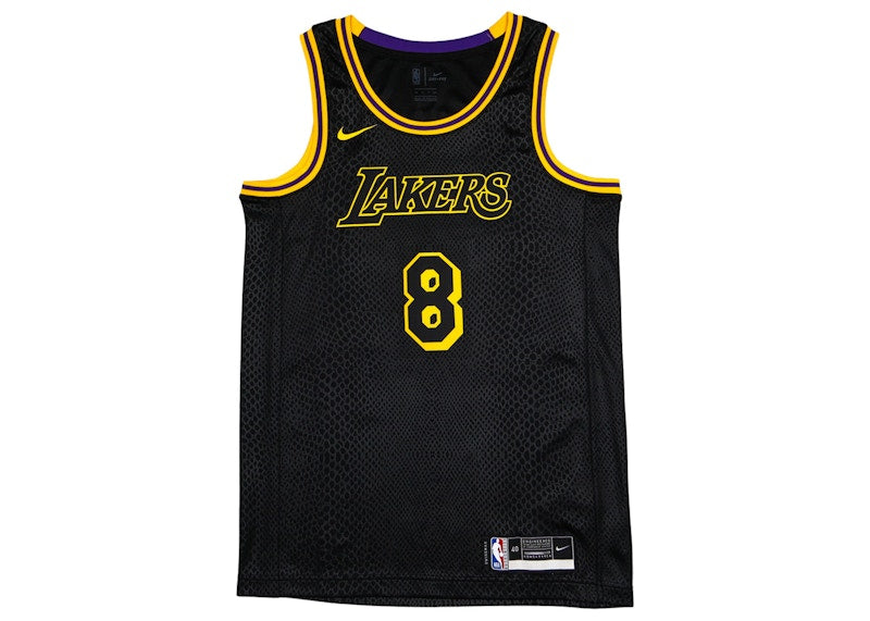 Nike Los Angeles Lakers Kobe Bryant Black Mamba City Edition Swingman Jersey Black/Gold