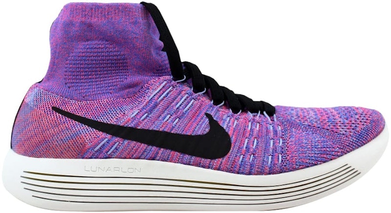 Nike Lunarepic Flyknit Hot Punch/Black-Aluminum (Women's)
