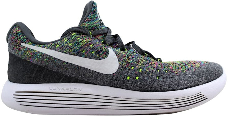 Nike Lunarepic Low Flyknit 2 Cool Grey/White-Volt-Blue Glow