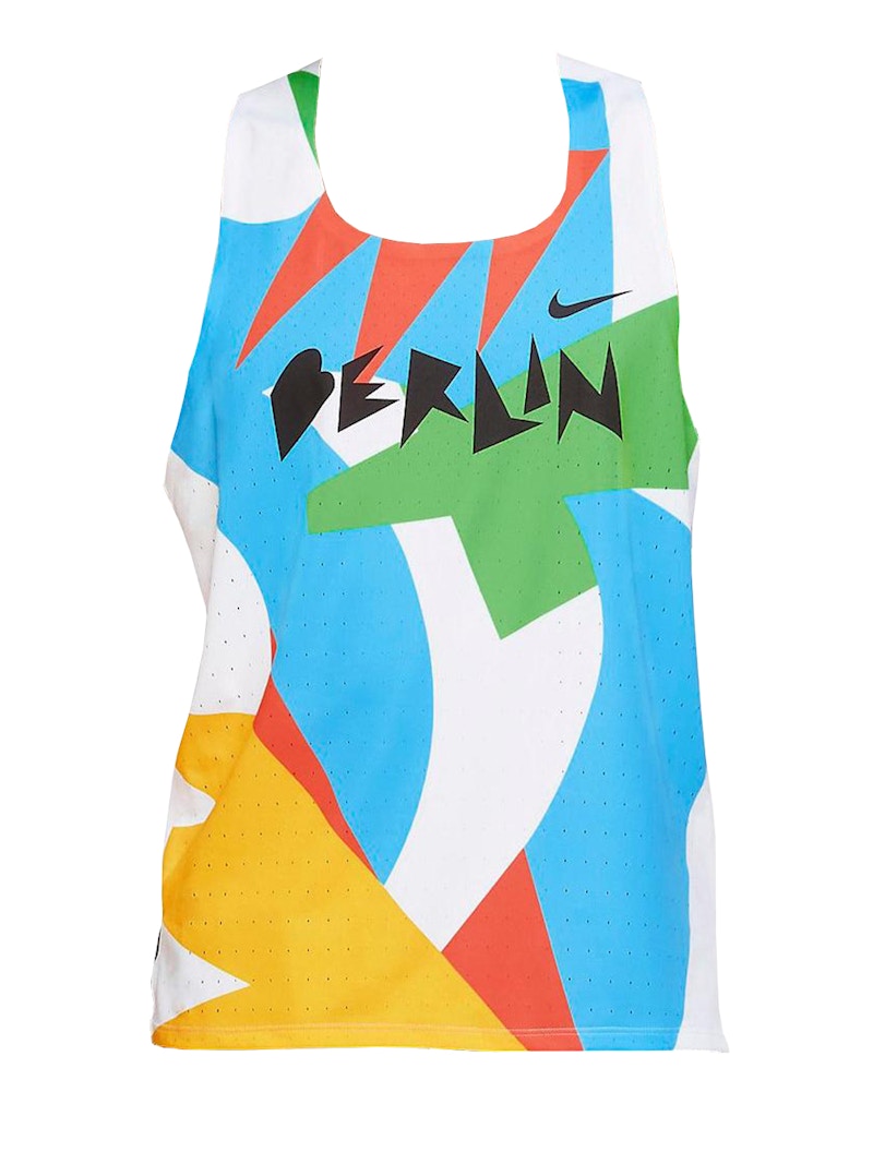 Nike M NK Berlin Aeroswift Singlet Tank Top White/Multi