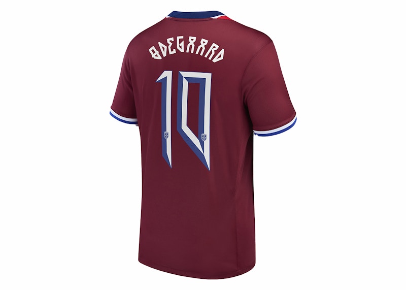 Nike Martin Odegaard Norway National Team 2024/25 Stadium Home Soccer Jersey Red