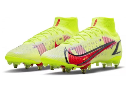 Nike Mercurial Superfly 8 Elite SG-Pro AC Volt Black Bright Crimson