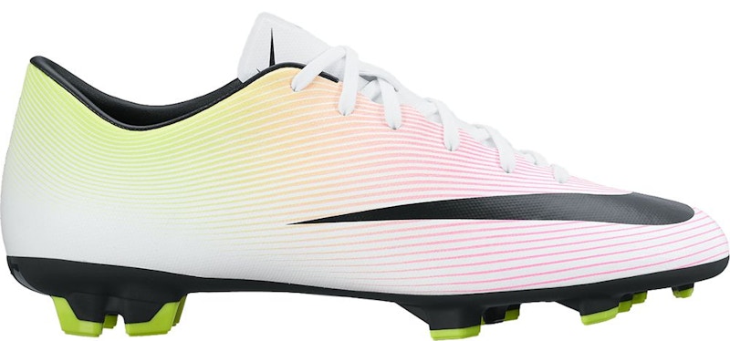 Nike Mercurial Victory V FG White Black Volt Total Orange