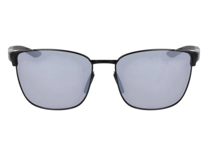 Nike Metal Square Sunglasses Satin Black Silver Flash Metal (METAL-FUSION-FV2377-010-5517)