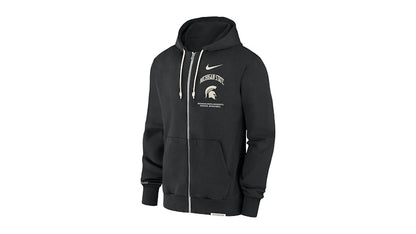 Nike Michigan State Spartans On-Court Basketball Dri-FIT College Full-Zip Hoodie Black