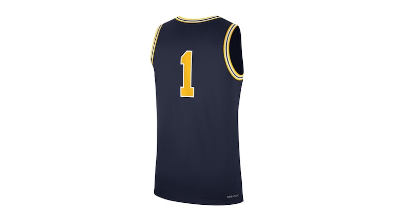 Nike Michigan Wolverines Replica Jordan Brand College Basketball Jersey College Navy