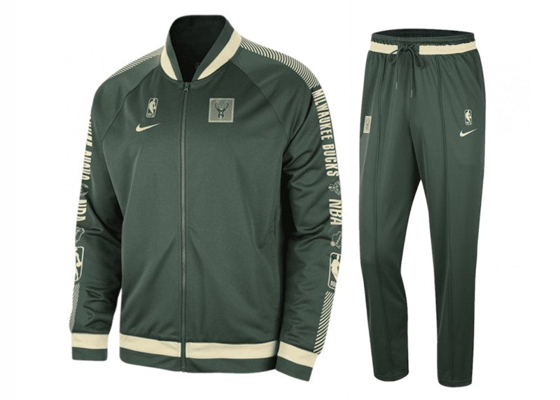 Nike Milwaukee Bucks Courtside Dri-Fit Tracksuit Green