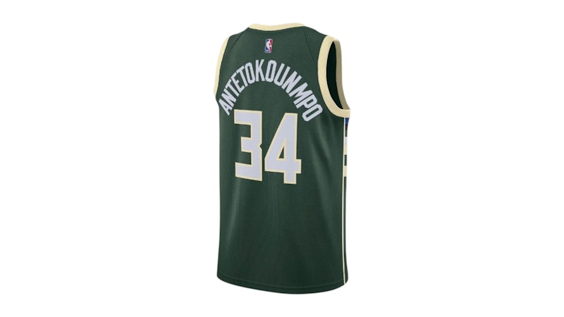 Nike NBA Antetokounmpo Milwaukee Bucks Dri-FIT Icon Edition 22/23 Jersey Fir