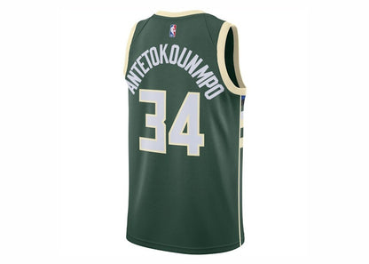 Nike NBA Antetokounmpo Milwaukee Bucks Dri-FIT Icon Edition Jersey Fir