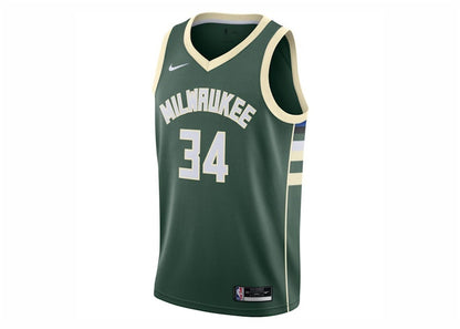 Nike NBA Antetokounmpo Milwaukee Bucks Dri-FIT Icon Edition Jersey Fir