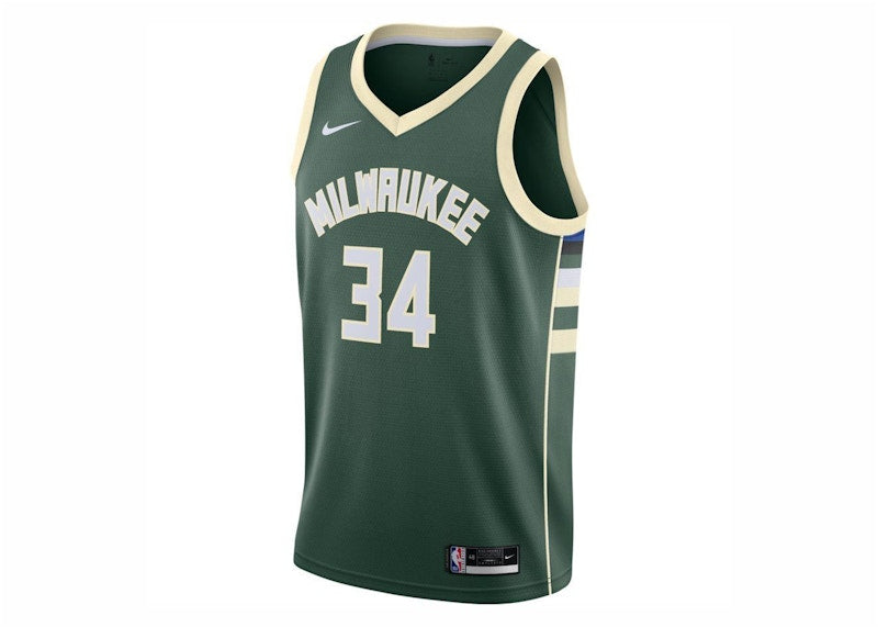 Nike NBA Antetokounmpo Milwaukee Bucks Dri-FIT Icon Edition Jersey Fir