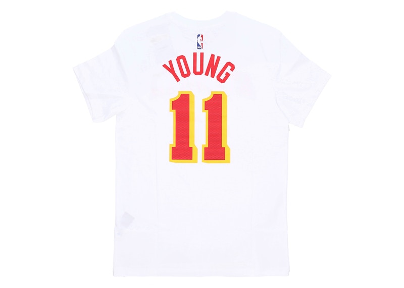 Nike NBA Atlanta Hawks Trae Young T-shirt White/Red/Yellow