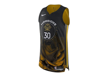 Nike NBA Authentic Golden State Warriors Stephen Curry Dri Fit ADV City Edition 2022/23 Jersey Black/Yellow