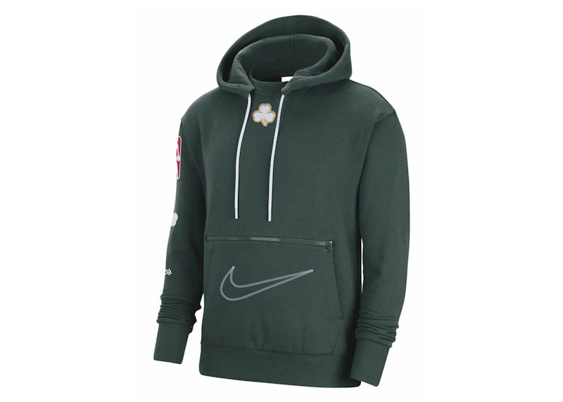 Nike NBA Boston Celtics Courtside City Edition Fleece Loose Fit Hoodie Dark Green