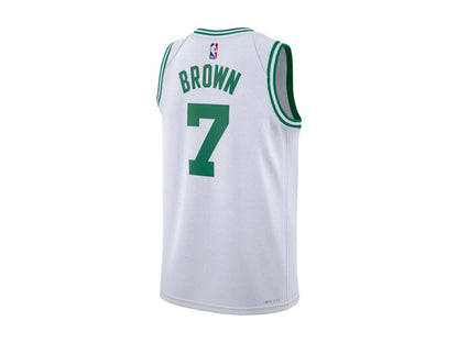 Nike NBA Boston Celtics Jaylen Brown Association Edition Swingman Jersey White/Green