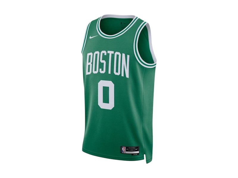 Nike NBA Boston Celtics Jayson Tatum Icon Edition Jersey Green/Yellow