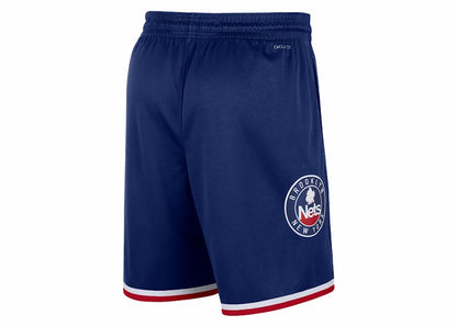 Nike NBA Brooklyn Nets City Edition 75th Anniversary Swingman Shorts Game Royal/Gym Red/White