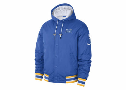 Nike NBA Brooklyn Nets Courtside City Edition Loose Fit Jacket Blue/White/Yellow