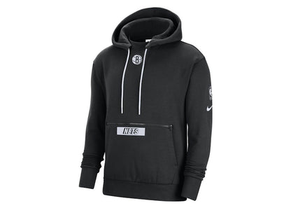 Nike NBA Brooklyn Nets Courtside Fleece Loose Fit Hoodie Black