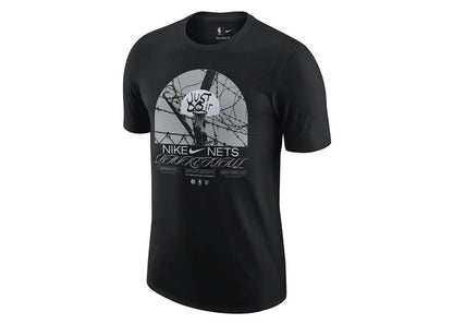 Nike NBA Brooklyn Nets Courtside Max 90 Loose Fit T-shirt Black/White/Grey