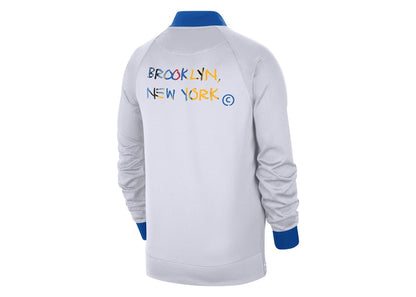 Nike NBA Brooklyn Nets Showtime City Edition Dri-Fit Hoodie White/Royal Blue