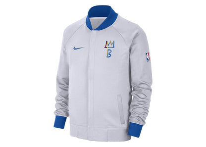 Nike NBA Brooklyn Nets Showtime City Edition Dri-Fit Hoodie White/Royal Blue
