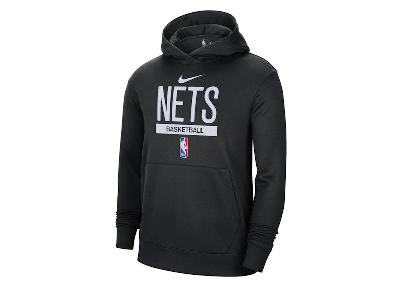 Nike NBA Brooklyn Nets Spotlight Pullover Dri-Fit Loose Fit Hoodie Black