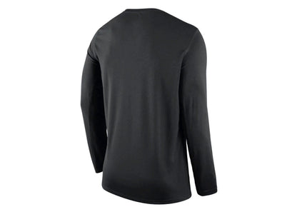 Nike NBA Brooklyn Nets Team Logo Long Sleeve Dri-Fit T-shirt Black/White