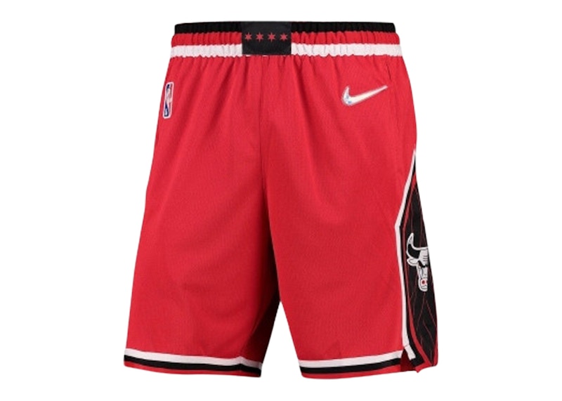 Nike NBA Chicago Bulls City Edition Dri-FIT Swingman Shorts University Red/Black/White