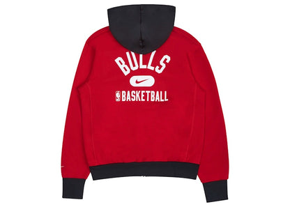Nike NBA Chicago Bulls Courtside Full-Zip Fleece Hoodie Red
