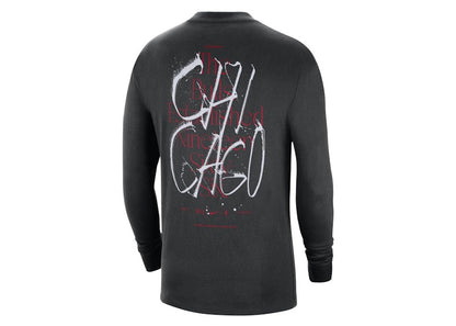 Nike NBA Chicago Bulls Cts Max 90 Loose Fit L/S T-shirt Black
