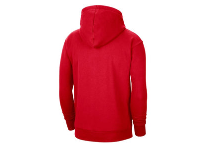 Nike NBA Chicago Bulls Essential Fleece Pullover Loose Fit Hoodie Red