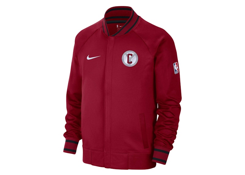 Nike NBA Chicago Bulls Showtime City Edition Dri-Fit Jacket Dark Red