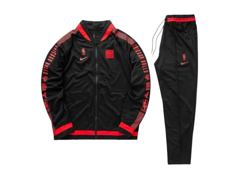 Nike NBA Chicago Bulls Starting 5 Dri-Fit Tracksuit Black/Red