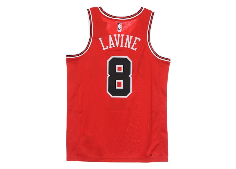 Nike NBA Chicago Bulls Zach Lavine Icon Edition Swingman Jersey Chicago Red/Black/White