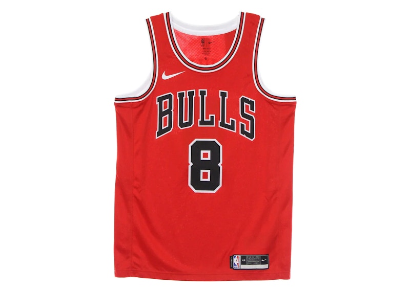 Nike NBA Chicago Bulls Zach Lavine Icon Edition Swingman Jersey Chicago Red/Black/White