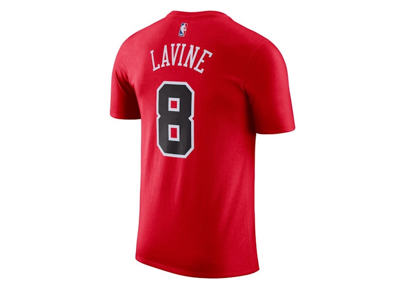 Nike NBA Chicago Bulls Zach Lavine T-Shirt Red