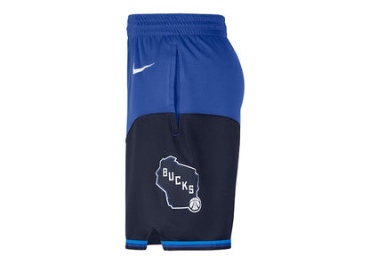 Nike NBA City Edition 2020 Milwaukee Bucks Swingman Shorts Blue