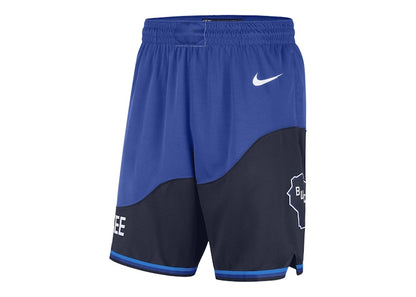 Nike NBA City Edition 2020 Milwaukee Bucks Swingman Shorts Blue